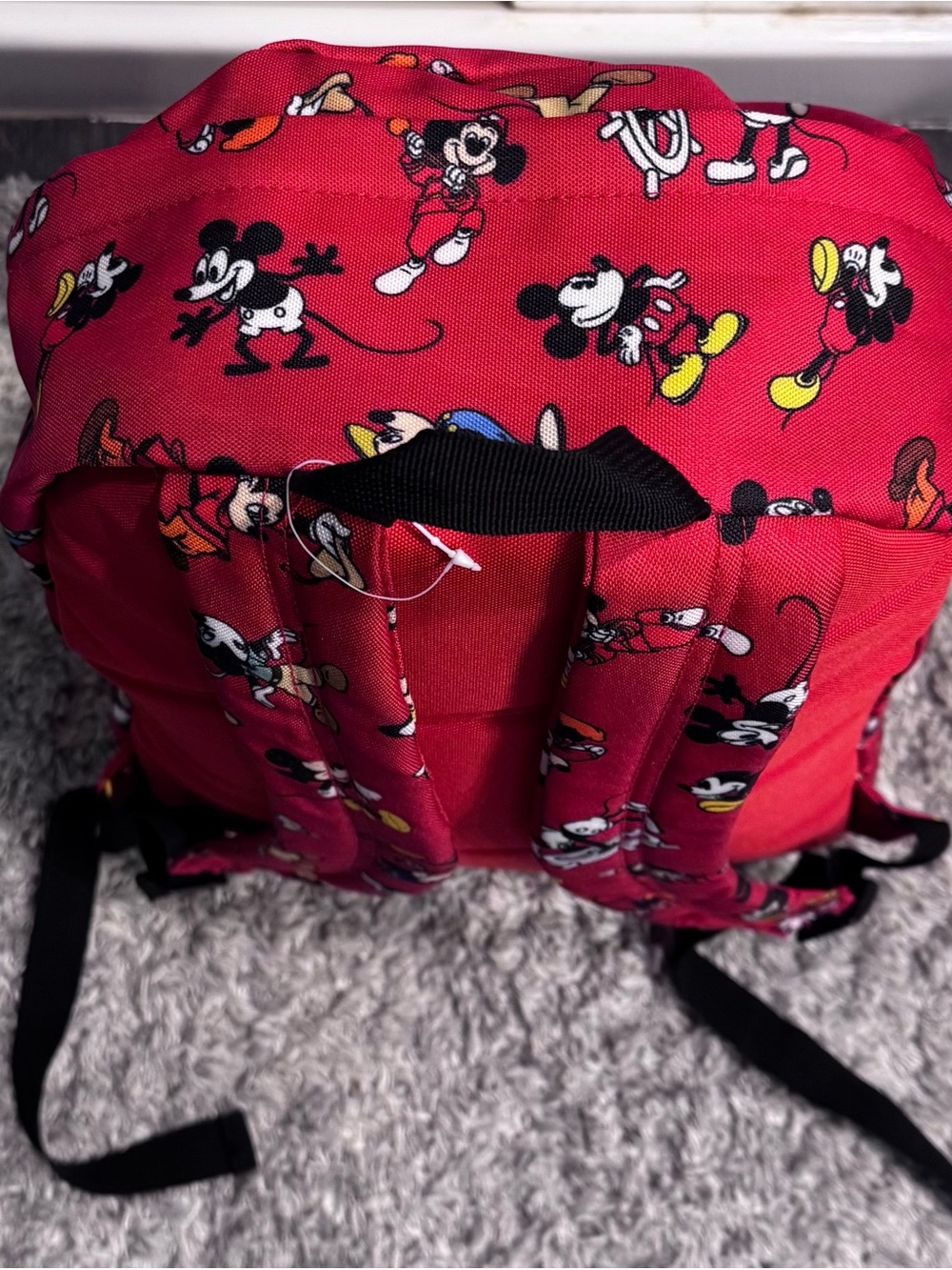 Disney Red Mickey Mouse Patterned Backpack - Picture 4 of 8